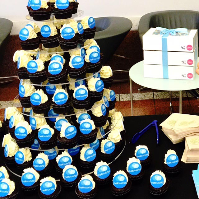 Corporate Cupcakes for Hello World